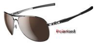 Oakley Plaintiff Polished Chome_VR28 Black Iridium Polarized (OO4057-06)